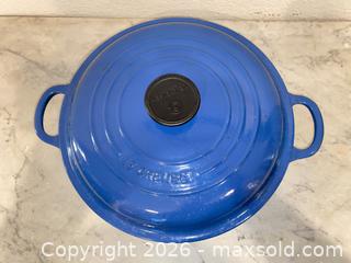 MaxSold Auction: Le Creuset Blue Enameled Cast Iron Pots & Dish - Oxnard (California, USA) PARTNER MANAGED Estate Sale Online Auction - West Fifth Street