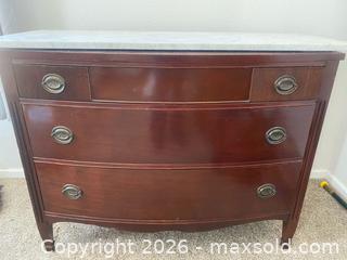 MaxSold Auction: Mahogany Bow-Front Dresser - Oxnard (California, USA) PARTNER MANAGED Estate Sale Online Auction - West Fifth Street