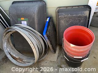 MaxSold Auction: Metal Barrel Rings & Large Plastic Bins - Oxnard (California, USA) PARTNER MANAGED Estate Sale Online Auction - West Fifth Street