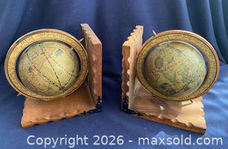 MaxSold Auction: Mid-Century Vintage Globe Bookends - Oxnard (California, USA) PARTNER MANAGED Estate Sale Online Auction - West Fifth Street