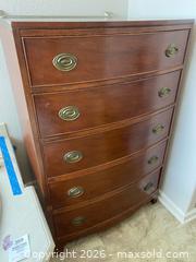 MaxSold Auction: Morganton Upright 5 Drawer Dresser - Oxnard (California, USA) PARTNER MANAGED Estate Sale Online Auction - West Fifth Street