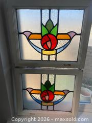 MaxSold Auction: Pair of VTG Decorative Compact Stained Glass Window Panels - Oxnard (California, USA) PARTNER MANAGED Estate Sale Online Auction - West Fifth Street