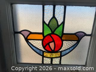 MaxSold Auction: Pair of VTG Decorative Compact Stained Glass Window Panels - Oxnard (California, USA) PARTNER MANAGED Estate Sale Online Auction - West Fifth Street