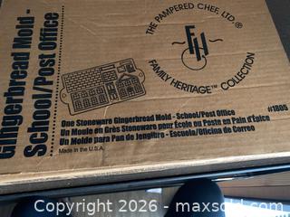 MaxSold Auction: Pampered Chef Stoneware: Gingerbread Mold, 2 Stoneware Loaf Pans - Oxnard (California, USA) PARTNER MANAGED Estate Sale Online Auction - West Fifth Street