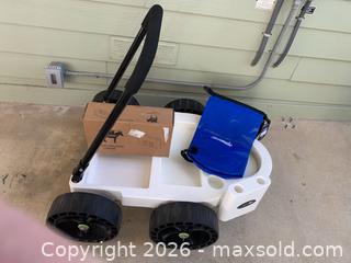 MaxSold Auction: Seamule Beach Cart with Rod Holder & Saddle Bag - Oxnard (California, USA) PARTNER MANAGED Estate Sale Online Auction - West Fifth Street