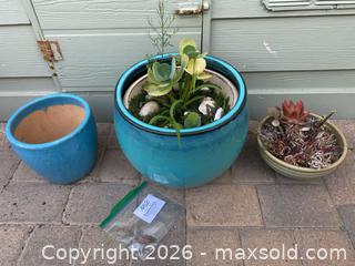MaxSold Auction: Three Planters & Succulents - Oxnard (California, USA) PARTNER MANAGED Estate Sale Online Auction - West Fifth Street