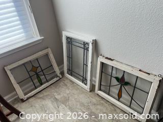 MaxSold Auction: Three Stained Glass Panels  - Oxnard (California, USA) PARTNER MANAGED Estate Sale Online Auction - West Fifth Street