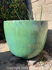 MaxSold Auction: Very Large Teal and Blue Glazed Planter Pot - Oxnard (California, USA) PARTNER MANAGED Estate Sale Online Auction - West Fifth Street