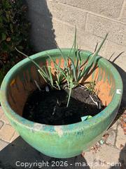MaxSold Auction: Very Large Teal and Blue Glazed Planter Pot - Oxnard (California, USA) PARTNER MANAGED Estate Sale Online Auction - West Fifth Street