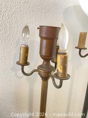 MaxSold Auction: Vintage Brass & Metal 4-Light Torchiere Floor Lamps - Oxnard (California, USA) PARTNER MANAGED Estate Sale Online Auction - West Fifth Street