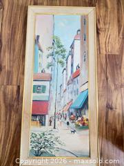 MaxSold Auction: Vintage Cityscape Framed Painting - Oxnard (California, USA) PARTNER MANAGED Estate Sale Online Auction - West Fifth Street