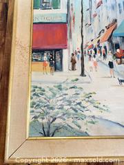 MaxSold Auction: Vintage Cityscape Framed Painting - Oxnard (California, USA) PARTNER MANAGED Estate Sale Online Auction - West Fifth Street