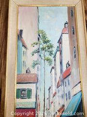 MaxSold Auction: Vintage Cityscape Framed Painting - Oxnard (California, USA) PARTNER MANAGED Estate Sale Online Auction - West Fifth Street