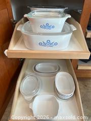 MaxSold Auction: Vintage Cornflower CorningWare - Oxnard (California, USA) PARTNER MANAGED Estate Sale Online Auction - West Fifth Street