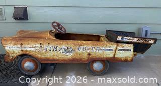 MaxSold Auction: Vintage "Earth Mover" 1960s Pressed Steel Pedal Car - Oxnard (California, USA) PARTNER MANAGED Estate Sale Online Auction - West Fifth Street