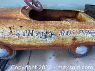 MaxSold Auction: Vintage "Earth Mover" 1960s Pressed Steel Pedal Car - Oxnard (California, USA) PARTNER MANAGED Estate Sale Online Auction - West Fifth Street