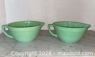MaxSold Auction: Vintage Fire King Jadeite Batter Bowls - Oxnard (California, USA) PARTNER MANAGED Estate Sale Online Auction - West Fifth Street