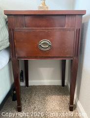 MaxSold Auction: Vintage One Drawer Side Table  - Oxnard (California, USA) PARTNER MANAGED Estate Sale Online Auction - West Fifth Street
