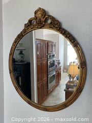 MaxSold Auction: Vintage Ornate Oval Gold Wall Mirror - Oxnard (California, USA) PARTNER MANAGED Estate Sale Online Auction - West Fifth Street
