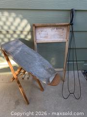 MaxSold Auction: Vintage Washboard, Miniature Ironing Board, Wire Rug Beater - Oxnard (California, USA) PARTNER MANAGED Estate Sale Online Auction - West Fifth Street