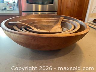 MaxSold Auction: Wood Nesting Bowls  - Oxnard (California, USA) PARTNER MANAGED Estate Sale Online Auction - West Fifth Street
