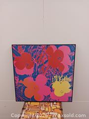 MaxSold Auction: Andy Warhol Flowers Framed Wall Art on Wood - Los Angeles (California, USA) SELLER MANAGED Downsizing Online Auction - W Jefferson Boulevard (STORAGE)