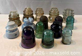 MaxSold Auction:  15 Vintage Glass and Ceramics Insulators. - Oakville (Ontario, Canada) PARTNER MANAGED Estate Sale Online Auction - Lakeshore Road West