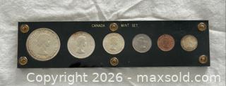 MaxSold Auction: 1963 Set of Canadian Coins In Lucite case: Dollar, Half Dollar, Quarter, Nickel, Penny, Dime - Oakville (Ontario, Canada) PARTNER MANAGED Estate Sale Online Auction - Lakeshore Road West