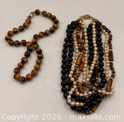 MaxSold Auction: 2 Necklaces: Tiger's Eye and Faux Pearls - Oakville (Ontario, Canada) PARTNER MANAGED Estate Sale Online Auction - Lakeshore Road West