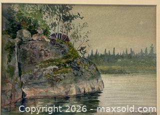 MaxSold Auction: 2 Original Watercolour Paintings. Signed by artist G.F.J.  - Oakville (Ontario, Canada) PARTNER MANAGED Estate Sale Online Auction - Lakeshore Road West