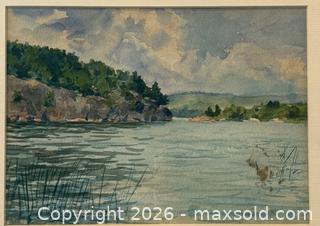 MaxSold Auction: 2 Original Watercolour Paintings. Signed by artist G.F.J.  - Oakville (Ontario, Canada) PARTNER MANAGED Estate Sale Online Auction - Lakeshore Road West