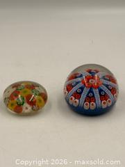 MaxSold Auction:  4 Murano Glass Millefiori Paperweights  - Oakville (Ontario, Canada) PARTNER MANAGED Estate Sale Online Auction - Lakeshore Road West