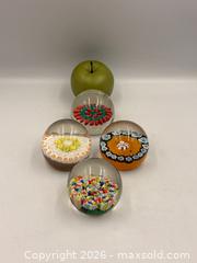 MaxSold Auction: 4 Vintage Murano Glass Millefiori Paperweights - Oakville (Ontario, Canada) PARTNER MANAGED Estate Sale Online Auction - Lakeshore Road West