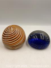 MaxSold Auction: 5 Large Murano Handblown Glass Collectable Paperweights  - Oakville (Ontario, Canada) PARTNER MANAGED Estate Sale Online Auction - Lakeshore Road West