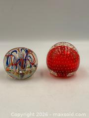 MaxSold Auction:  5 Marrano Style Glass Paperweights  - Oakville (Ontario, Canada) PARTNER MANAGED Estate Sale Online Auction - Lakeshore Road West