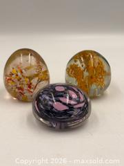 MaxSold Auction:  5 Marrano Style Glass Paperweights  - Oakville (Ontario, Canada) PARTNER MANAGED Estate Sale Online Auction - Lakeshore Road West