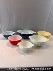 MaxSold Auction:  6 Vintage Pyrex Bowls - Oakville (Ontario, Canada) PARTNER MANAGED Estate Sale Online Auction - Lakeshore Road West