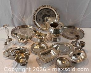 MaxSold Auction: Antique and Vintage Silver Plated Holloware and Serving Pieces - Oakville (Ontario, Canada) PARTNER MANAGED Estate Sale Online Auction - Lakeshore Road West