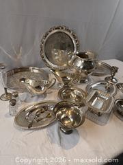 MaxSold Auction: Antique and Vintage Silver Plated Holloware and Serving Pieces - Oakville (Ontario, Canada) PARTNER MANAGED Estate Sale Online Auction - Lakeshore Road West