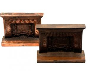 MaxSold Auction: Antique Art Deco Cast and Patinated Bookends Depicting a Figural Brick Fireplace - Oakville (Ontario, Canada) PARTNER MANAGED Estate Sale Online Auction - Lakeshore Road West