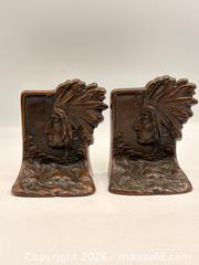 MaxSold Auction: Antique Art Deco Cast & Patinated Bookends with Indigenous Warrior - Oakville (Ontario, Canada) PARTNER MANAGED Estate Sale Online Auction - Lakeshore Road West