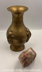 MaxSold Auction: Antique Chinese Brass Dragon Vase and Pink Quartz - Oakville (Ontario, Canada) PARTNER MANAGED Estate Sale Online Auction - Lakeshore Road West