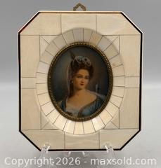 MaxSold Auction: Antique French Miniature Painting Portrait of a Lady. Signed - Oakville (Ontario, Canada) PARTNER MANAGED Estate Sale Online Auction - Lakeshore Road West