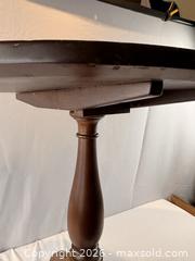 MaxSold Auction: Antique Small Round Top Wooden Tripod Tilt-Top Table - Oakville (Ontario, Canada) PARTNER MANAGED Estate Sale Online Auction - Lakeshore Road West