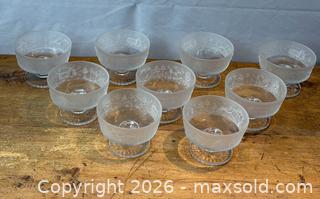 MaxSold Auction: Antique "Westward Ho" Pattern Footed Sherbet Dishes by Gillinder & Sons *Companion to Lot 257 and Lot 291  - Oakville (Ontario, Canada) PARTNER MANAGED Estate Sale Online Auction - Lakeshore Road West