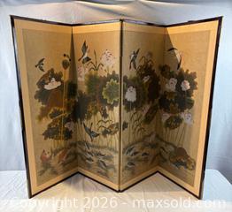 MaxSold Auction: Asian Four Panel Folding Screen - Oakville (Ontario, Canada) PARTNER MANAGED Estate Sale Online Auction - Lakeshore Road West
