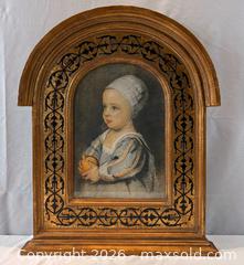 MaxSold Auction: Baby Stuart Portrait Print, James II of England - Reproduction in Arched Gilded Frame - Oakville (Ontario, Canada) PARTNER MANAGED Estate Sale Online Auction - Lakeshore Road West