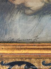 MaxSold Auction: Baby Stuart Portrait Print, James II of England - Reproduction in Arched Gilded Frame - Oakville (Ontario, Canada) PARTNER MANAGED Estate Sale Online Auction - Lakeshore Road West