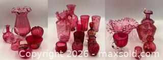 MaxSold Auction: Collection of Cranberry Glass - Oakville (Ontario, Canada) PARTNER MANAGED Estate Sale Online Auction - Lakeshore Road West