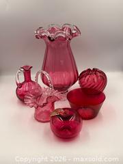 MaxSold Auction: Collection of Cranberry Glass - Oakville (Ontario, Canada) PARTNER MANAGED Estate Sale Online Auction - Lakeshore Road West